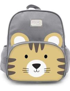 Mochila Grande Gris/Tigre 30x25x12 cm de Moovo