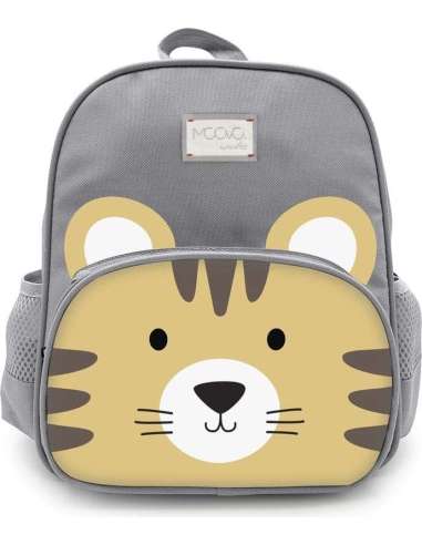 Mochila Grande Gris/Tigre 30x25x12 cm...