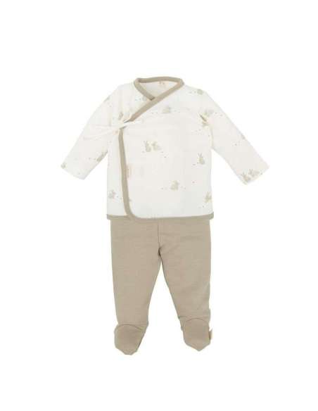 Set 2 piezas Jubon y Polaina Bunny 1-3 meses Bimbidreams