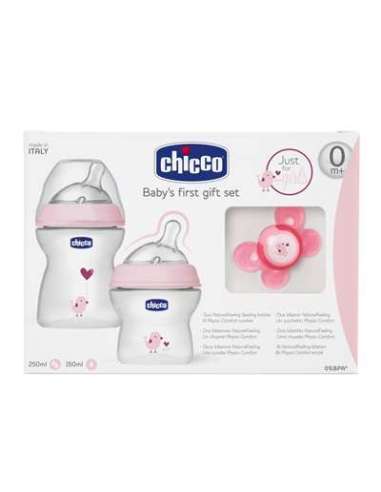 SET ROSA 2 BIBERONES 0+ NATURAL...