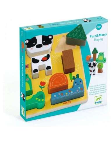 Encajable Puzz & Match Happy Djeco 31075