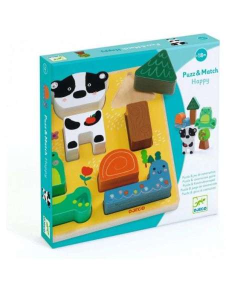 Encajable Puzz & Match Happy Djeco 31075