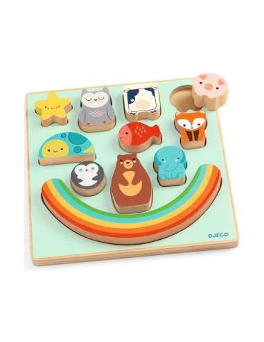 Encajable Puzz & Boom Rainbow Djeco...
