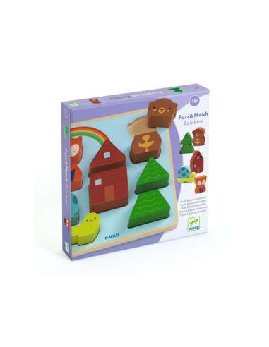 Encajable Puzz & Match Rainbow Djeco...
