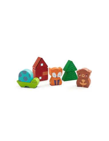 Encajable Puzz & Match Rainbow Djeco...