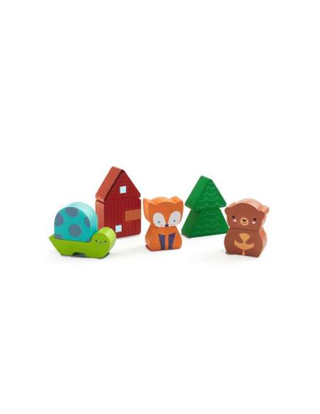Encajable Puzz & Match Rainbow Djeco 31078