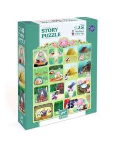 Puzzle Cuento de Los Tres Cerditos 35 Piezas Djeco 37051