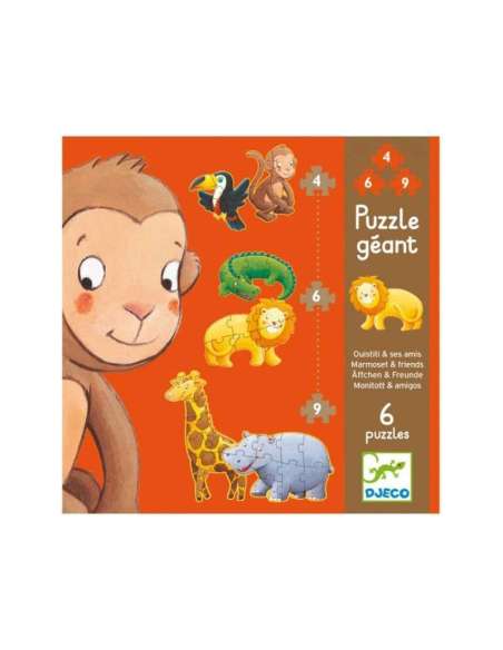 Puzzle evolutivo Ouistiti y sus amigos 37114