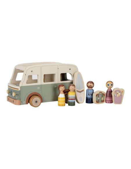 FURGONETA RETRO Y MUÑECOS ENCAJABLES FSC LITTLE DUTCH LD7125