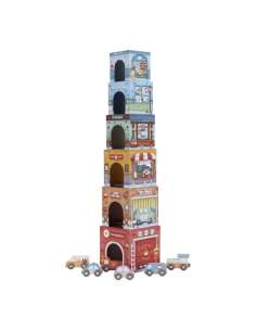 TORRE ENCAJABLE CIUDAD CON COCHES LITTLE DUTCH LD2525 2
