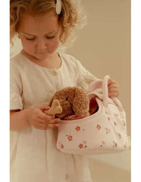 PERRITO PELUCHE JACKIE CON BOLSA LITTLE DUTCH LD4518