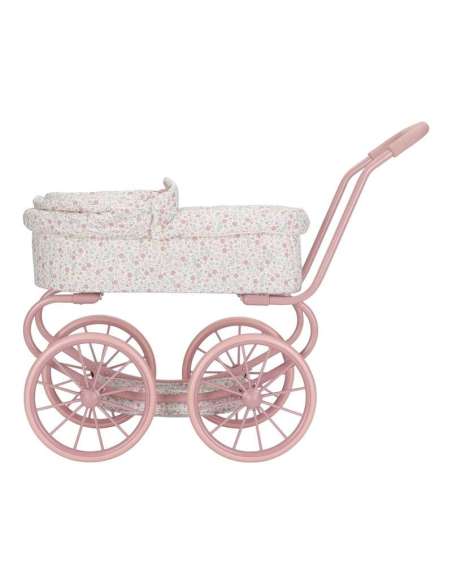 CARRITO MUÑECAS METAL FLORES LITTLE DUTCH LD4586