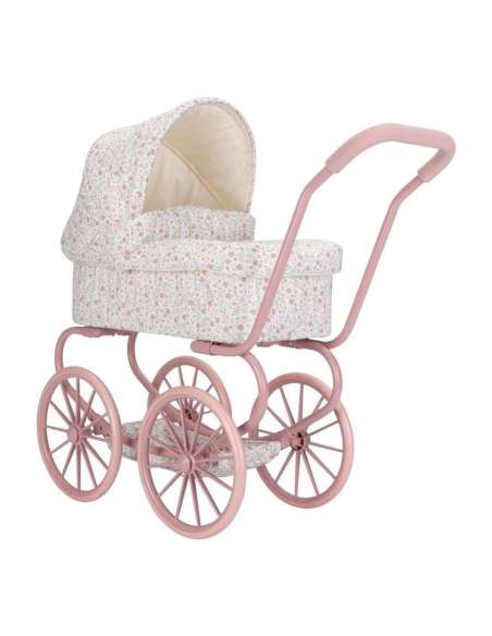 CARRITO MUÑECAS METAL FLORES LITTLE DUTCH LD4586