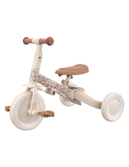 TRICICLO CON BARRA BLANCO FLORES LITTLE DUTCH  LD6080.OFFWHITE