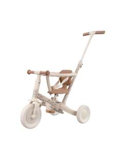 TRICICLO CON BARRA BLANCO FLORES LITTLE DUTCH...