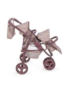 COCHECITO GEMELAR PARA MUÑECAS CHERRY FLORES PASITO A... 2