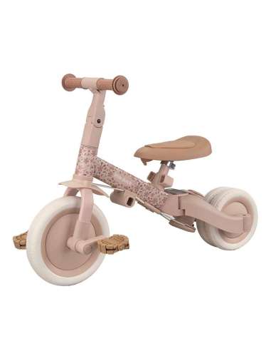 TRICICLO CON BARRA ROSA FLORES LITTLE...