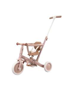 TRICICLO CON BARRA ROSA FLORES LITTLE DUTCH  LD6080.PINK