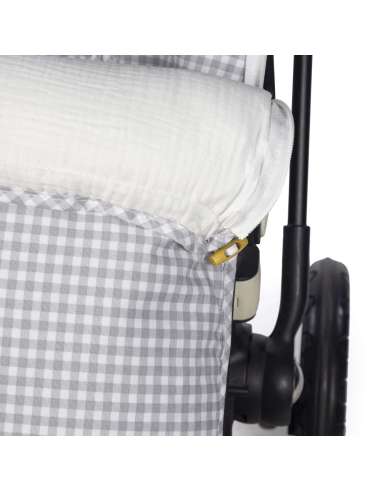 SACO SILLA I LOVE VICHY CUADRO GRIS...