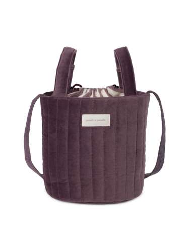BOLSA BUCKET CHERRY VELVET WALKING...