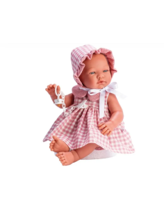 MARÍA CUADROS ROSAS POLOLO Y CUELLO GASA ROSA - ASI