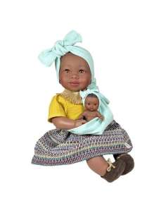 MUÑECA MARIA CON BEBE MUSTARD