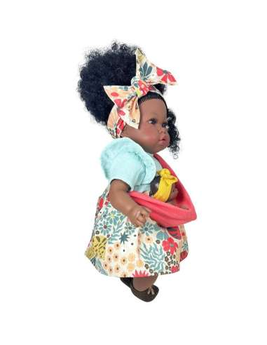 MUÑECA ADDIS CON BEBE TURQUOISE