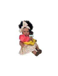 MUÑECA ADDIS CON BEBE CORAL