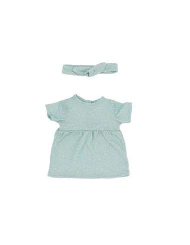MUÑECO HELENA VESTIDO SAGE DOTS MONNËKA