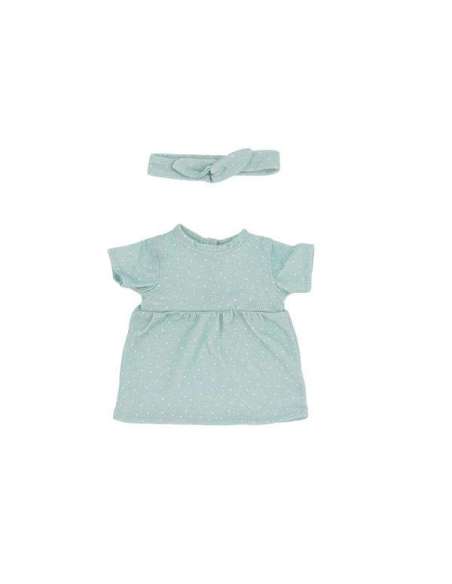 MUÑECO HELENA VESTIDO SAGE DOTS MONNËKA