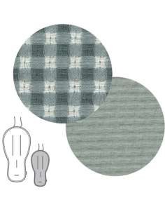 COLCHONETA VERDE VICHY REVERSIBLE CAMBRAS