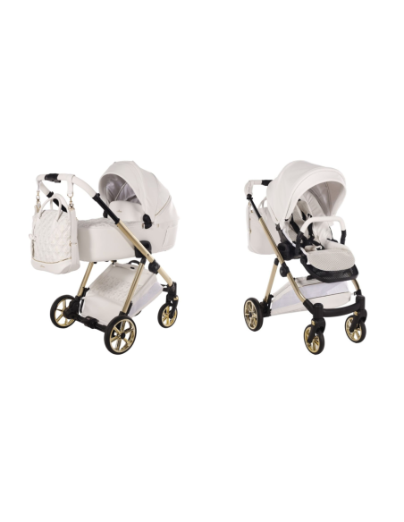 Cochecito Duo Junama Ellegante ArtDeco ECO color Blanco