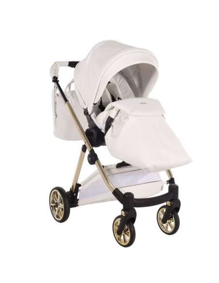 Cochecito Duo Junama Ellegante ArtDeco ECO color Blanco