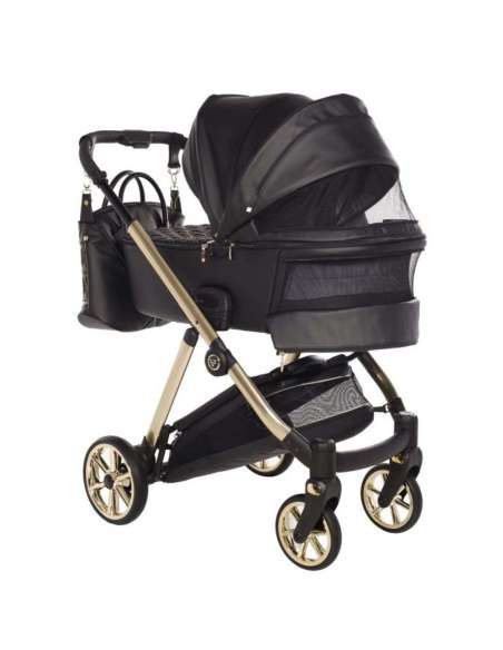 Cochecito Duo Junama Ellegante ArtDeco ECO color Negro