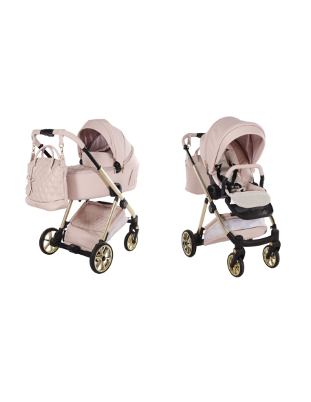 Cochecito Duo Junama Ellegante ArtDeco ECO color Rosa