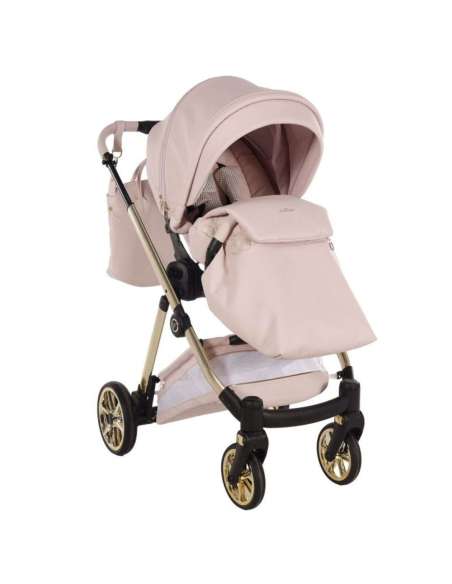 Cochecito Duo Junama Ellegante ArtDeco ECO color Rosa