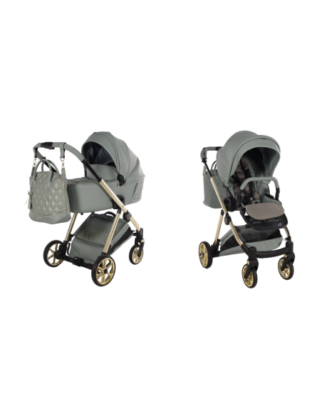 Cochecito Duo Junama Ellegante ArtDeco ECO color Verde
