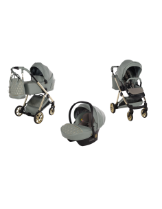 Cochecito Trio Junama Ellegante ArtDeco ECO color Verde