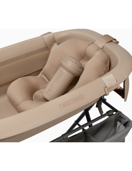 Bañera plegable Twistshake con soporte de baño