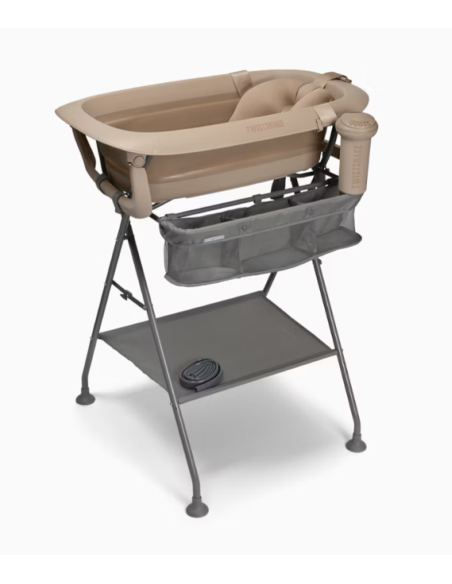 Bañera plegable Twistshake con soporte de baño