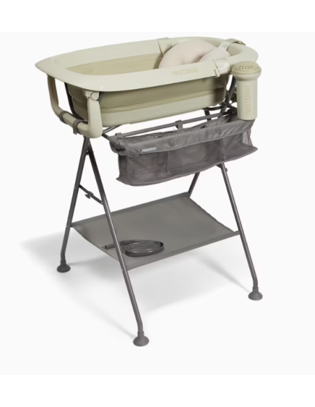 Bañera plegable Twistshake con soporte de baño