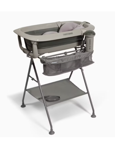 Bañera plegable Twistshake con soporte de baño