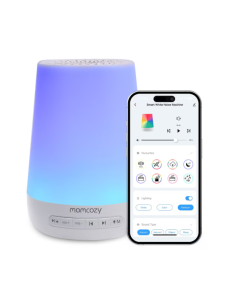 Luz quitamiedos para bebés MOMCOZY con ruido blanco y...