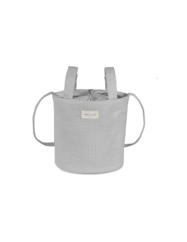 Bolso Bucket Little Bloom Gris...