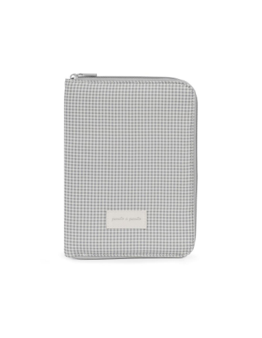Portadocumentos Little Bloom Gris...