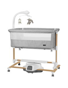 Cuna adosada Bloom 3 en 1 color Anchor Grey Madera de...