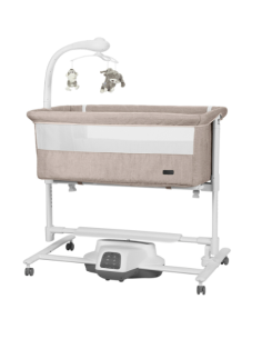 Cuna adosada Bloom 3 en 1 color Cream Beige de Carrello