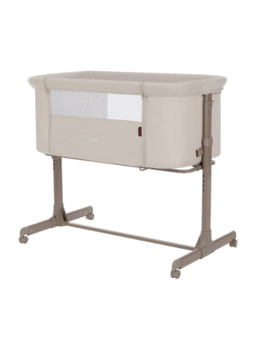Cuna adosada Luna color Silk Beige de...