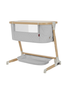 Cuna adosada Prima color Cloud Grey de Carrello