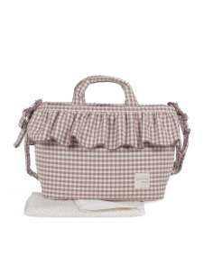 Bolso Organizador Cuadro Vichy Moka col. Praliné...